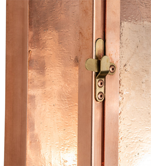 Meyda Lighting Nottingham 9" Raw Copper & Brass Wall Sconce With Clear Seeded & Frosted Shade Glass