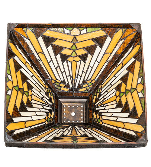 Meyda Lighting Nuevo Mission 20" Multi-Colored Shade Glass