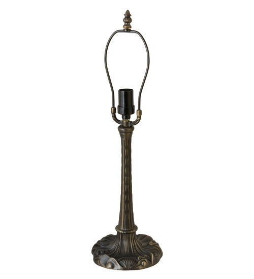 Meyda Lighting Pansies 21" Mahogany Bronze Table Lamp Spectrum Beige & Pansy Shade Glass