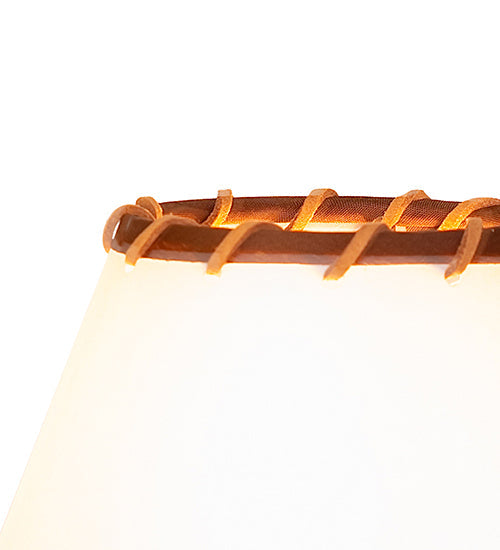 Meyda Lighting Parchment & Rawhide 6" White Shade
