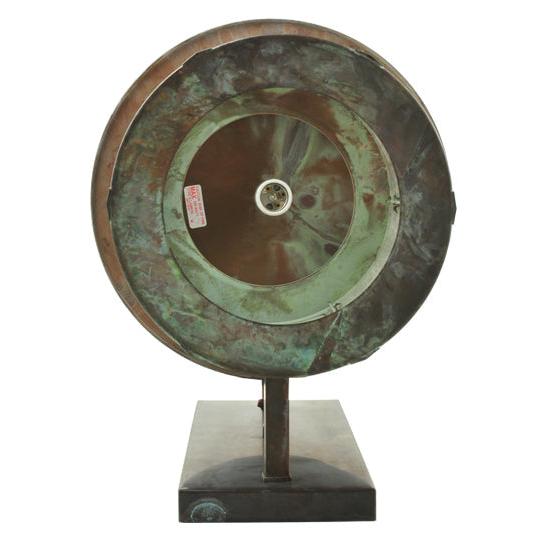 Meyda Lighting Personalized RC/EC 15" Vintage Copper Solid Mount Wall Sconce With Clear Seeded Shade Glass