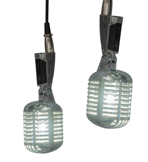 Meyda Lighting Phonic 36" 11-Light Chrome Cascading Pendant Light