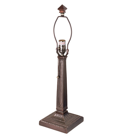 Meyda Lighting Prairie Dragonfly 21" Mahogany Bronze Table Lamp With Multi-Colored Stained Shade Glass