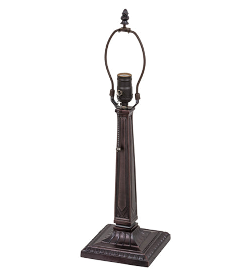 Meyda Lighting Prairie Wheat 22" Mahogany Bronze Table Lamp With Multi-Colored Shade Glass
