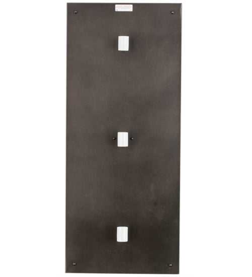 Meyda Lighting Quadrato 18" 6-Light Oil Rubbed Bronze Helsinki Wall Sconce With White Statuario Idalight Shade Glass