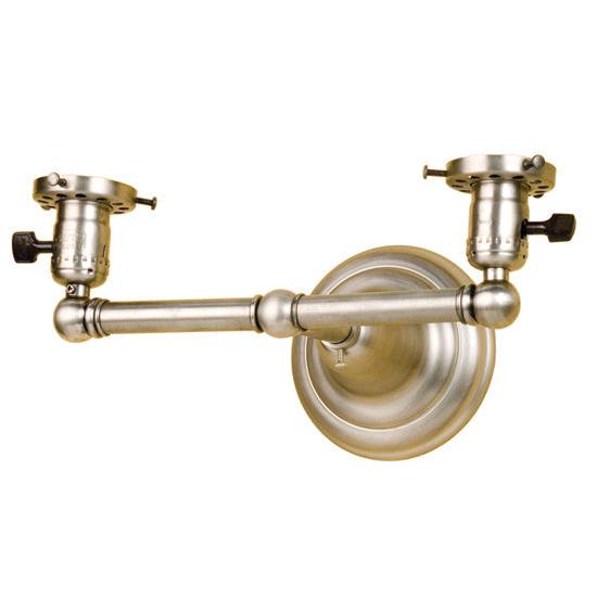 Meyda Lighting Revival 12" 2-Light Antique Nickel Wall Sconce