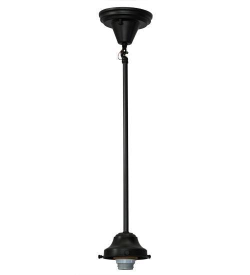Meyda Lighting Revival 184438 5" Craftsman Brown Schoolhouse Pendant Light Hardware