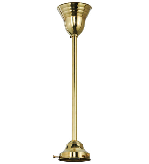 Meyda Lighting Revival 20"H Polished Brass Schoolhouse Pendant Light Hardware With 4" Fitter