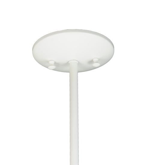 Meyda Lighting Revival 245727 16" White Schoolhouse Pendant Light With White Opal Traditional Globe Shade Glass