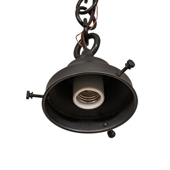 Meyda Lighting Revival 5" Brown Schoolhouse Pendant Light