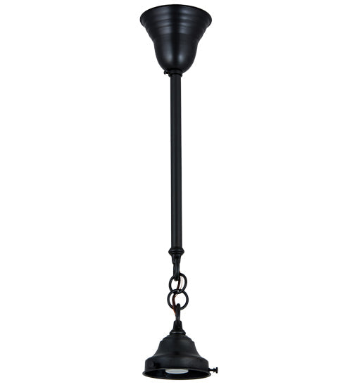 Meyda Lighting Revival 5" Craftsman Brown Schoolhouse Pendant Light Hardware