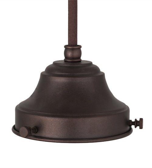 Meyda Lighting Revival 5" Mahogany Bronze Pendant Light Hardware