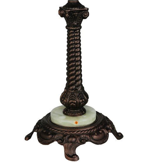 Meyda Lighting Rope 31" 2-Light Mahogany Bronze Table Lamp Base