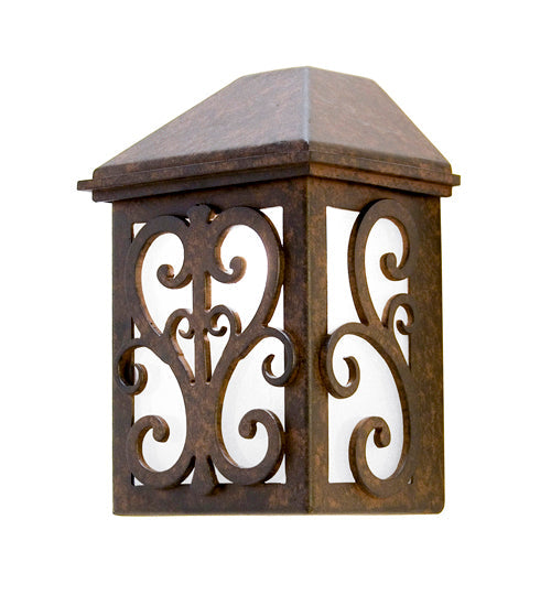 Meyda Lighting Sandro 10" Rusty Nail Wall Sconce With Frosted Seeded Shade Glass
