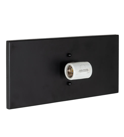 Meyda Lighting Santa Fe 14" 2-Light Flat Black Wall Sconce With Beige Iridescent & Silver Mica Shade Glass