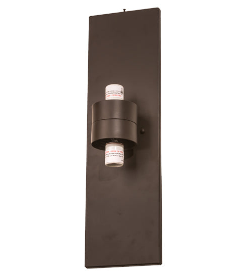 Meyda Lighting Santa Fe 183952 7" 2-Light Oil Rubbed Bronze Wall Sconce With Beige Iridescent Shade Glass