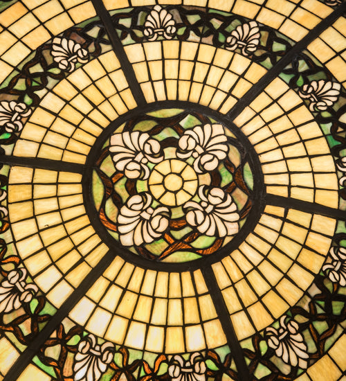 Meyda Lighting Shell and Ribbon 42" Multi-Colored Stained Shade Glass