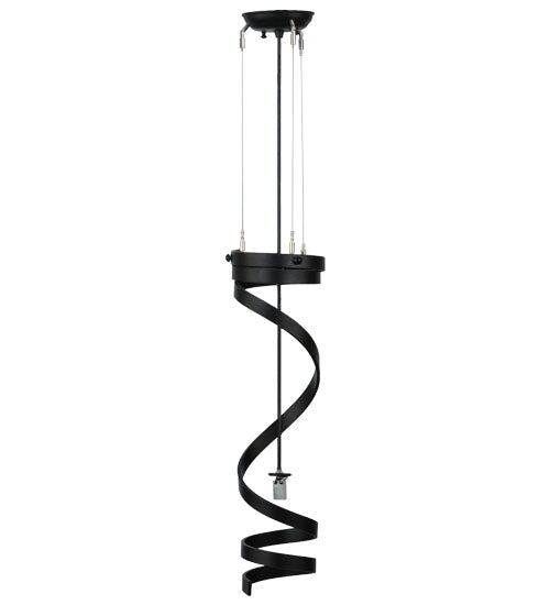 Meyda Lighting Shirley 7" Textured Black Wine Bottle Pendant Light Hardware