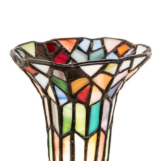 Meyda Lighting Stained Glass Pond Lily 4" Multi-Colored Shade Glass