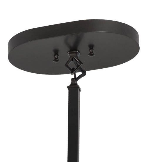 Meyda Lighting Stillwater 23" Craftsman Brown & Green Trees Tall Pine Pendant Light With Amber Mica Shade Glass
