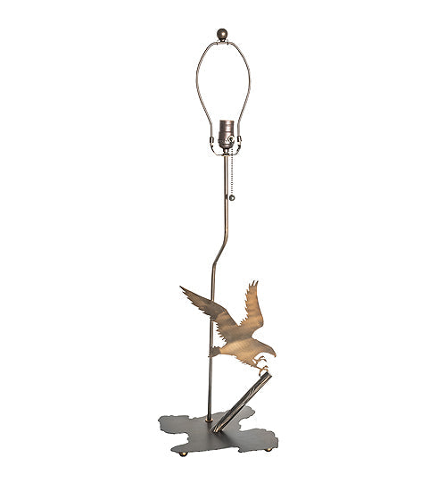 Meyda Lighting Strike of the Eagle 28" Antique Copper Table Lamp Base