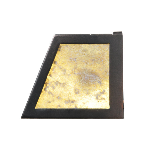 Meyda Lighting "T" Mission 245099 36" 2-Light Mahogany Bronze Vanity Light With Silver Mica Shade Glass