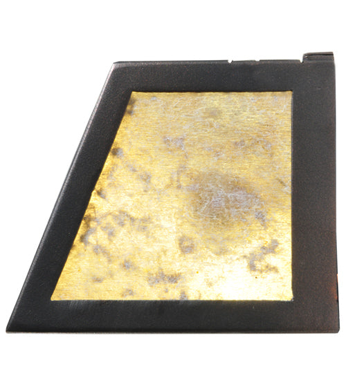 Meyda Lighting T Mission 36" 2-Light Mahogany Bronze Vanity Light With Silver Mica Shade Glass