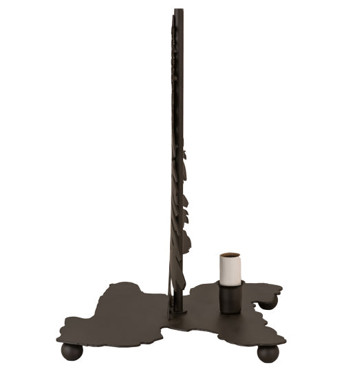Meyda Lighting Tall Pines 14" Oil Rubbed Bronze Table Lamp Base With Lighted Base