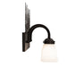 Meyda Lighting Tall Pines 24" 3-Light Oil Rubbed Bronze Vanity Light With White Shade Glass
