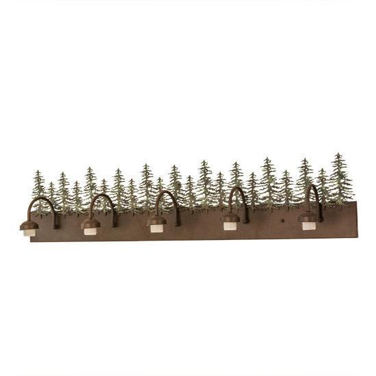 Meyda Lighting Tall Pines 48" 5-Light Brown Vanity Light
