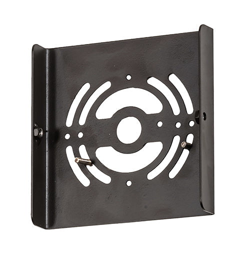 Meyda Lighting Tall Pines 6" 2-Light Oil Rubbed Bronze Wall Sconce With Silver Mica Shade Glass