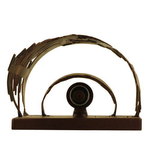 Meyda Lighting Tall Pines 6" Rust & Wrought Iron Wall Sconce