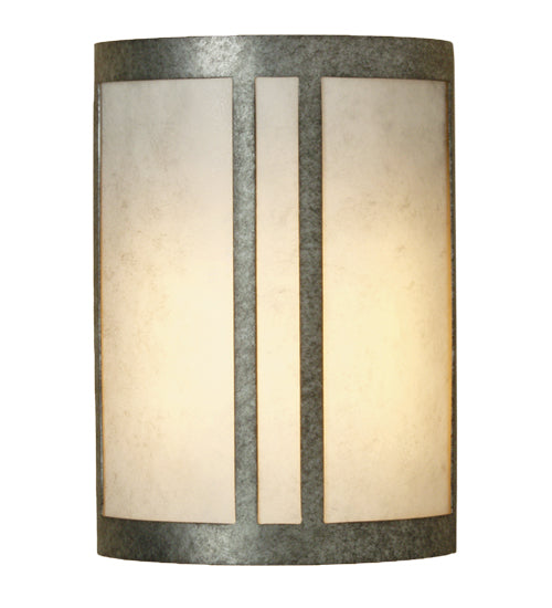 Meyda Lighting Taurean 8" 2-Light Smoke Wall Sconce With Statuario Idalight Glass