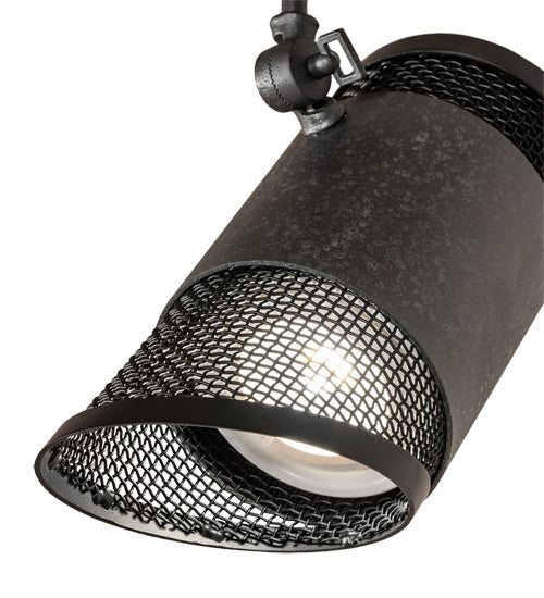 Meyda Lighting Telluride Magic 10" Natural Iron & Solar Black Adjustable Pendant Light
