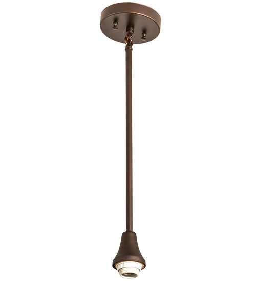 Meyda Lighting Terra Verde 5" Mahogany Bronze Mini Pendant Light With Honeydew Green Shade Glass