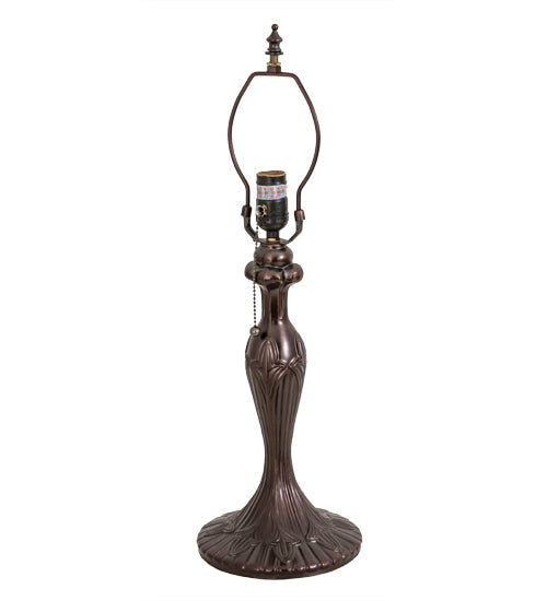 Meyda Lighting Tiffany Cabbage Rose 31143 23" Mahogany Bronze Table Lamp With Multi-Colored Stained Shade Glass