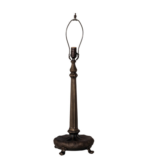 Meyda Lighting Tiffany Dragonfly 31" Mahogany Bronze Table Lamp With Multi-Colored Shade Glass