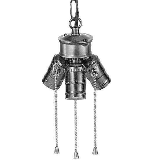 Meyda Lighting Tiffany Hanginghead Dragonfly 40" 6-Light Mahogany Bronze Island Pendant Light With Multi-Colored Shade Glass