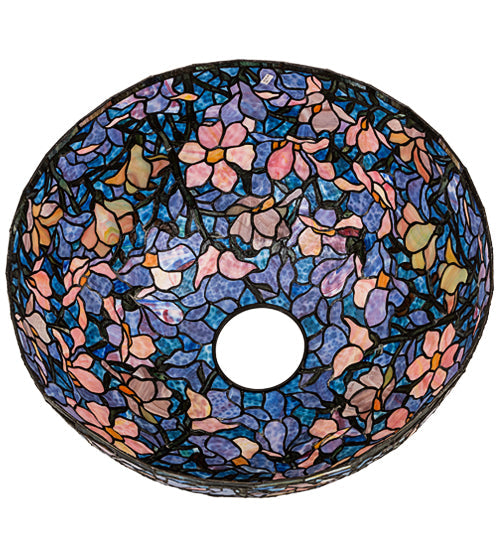 Meyda Lighting Tiffany Magnolia 26" Multi-Colored Shade Glass