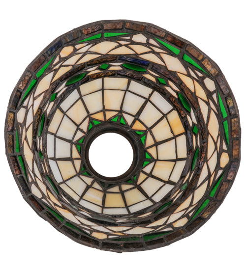 Meyda Lighting Tiffany Roman 8" Multi-Colored Stained Shade Glass