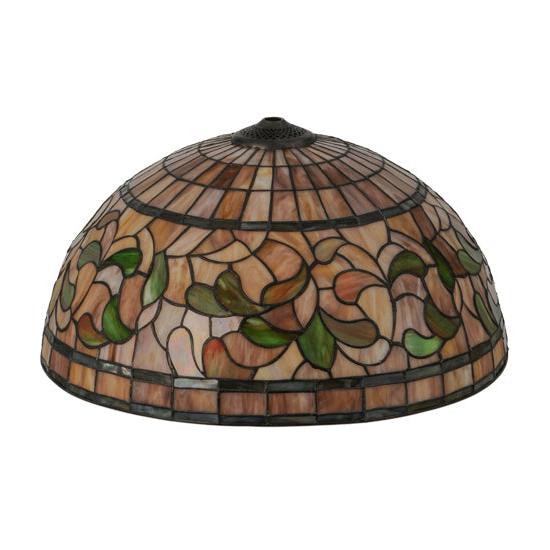 Meyda Lighting Tiffany Turning Leaf 20" Stained Shade Glass