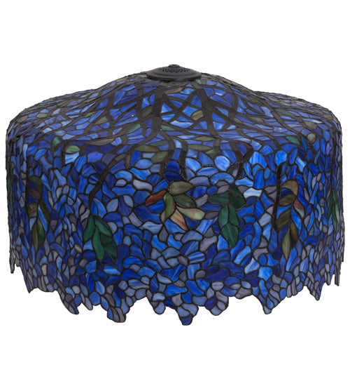 Meyda Lighting Tiffany Wisteria 30" Multi-Colored Shade Glass