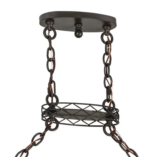 Meyda Lighting Topridge 62" 3-Light Timeless Bronze Island Pendant Light Hardware
