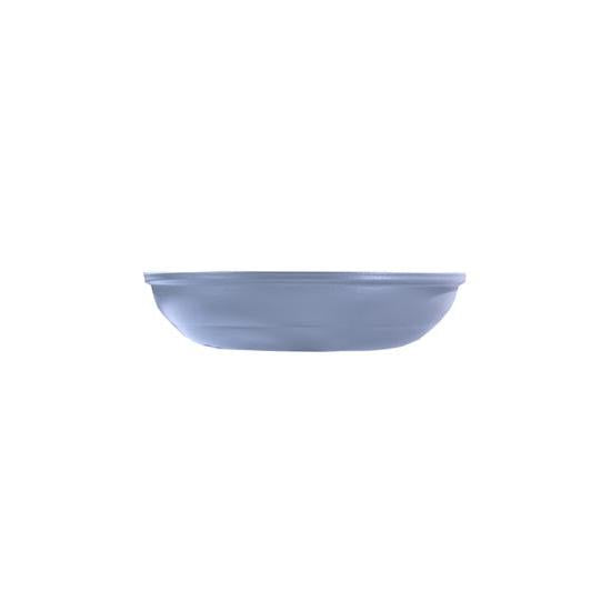 Meyda Lighting Tortuga Luna 16" 3-Light Gun Metal Flush Mount Light With Gray Shade Glass