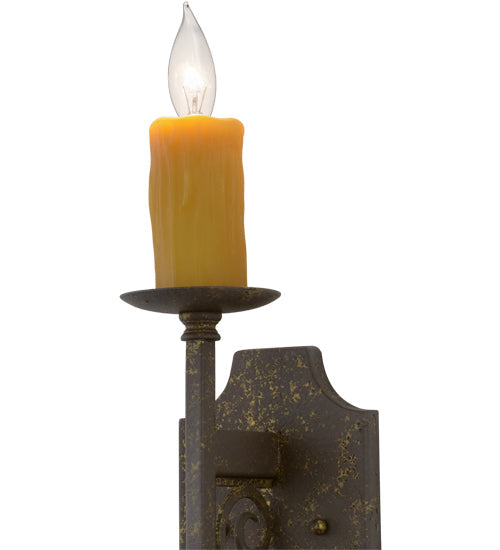Meyda Lighting Toscano 5" Pompeii Gold Wall Sconce