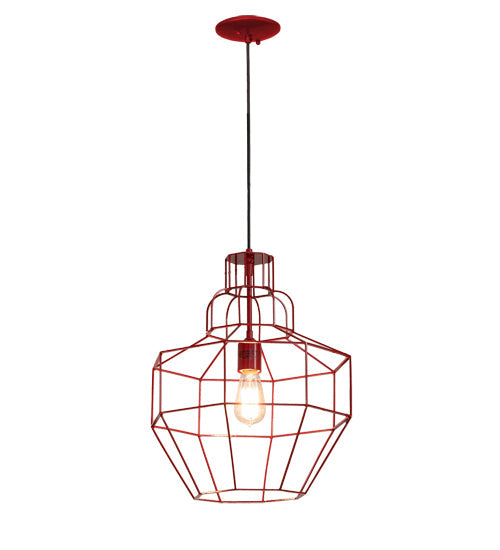 Meyda Lighting Troy 15" Red Ruby Pendant Light