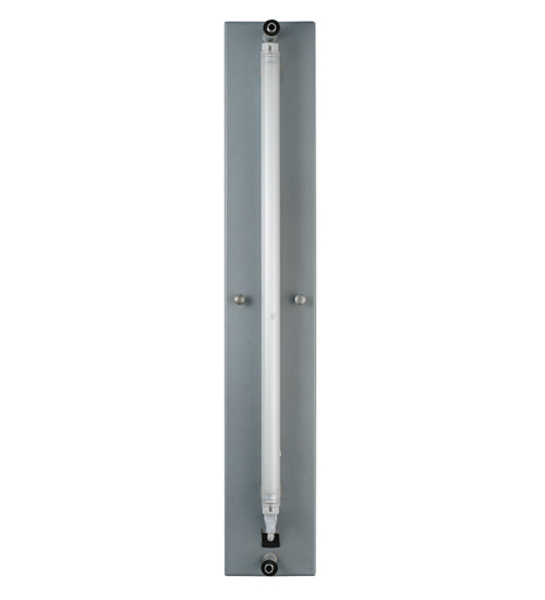 Meyda Lighting Twigs 5" Powder Coated Nickel Steel Wall Sconce With Frosted White Shade Glass