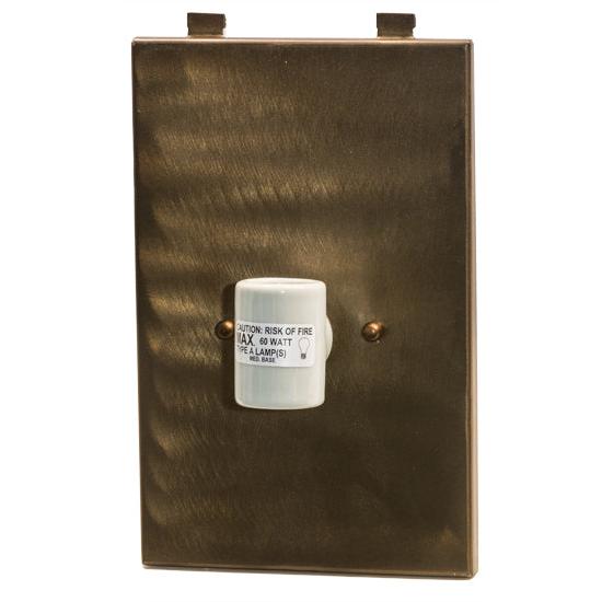 Meyda Lighting Whispering Pines 10" 2-Light Antique Copper Wall Sconce With Silver Mica Shade Glass