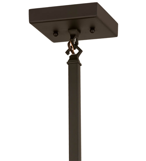 Meyda Lighting Whispering Pines 10" Oil Rubbed Bronze Pendant Light With Silver Mica Shade Glass