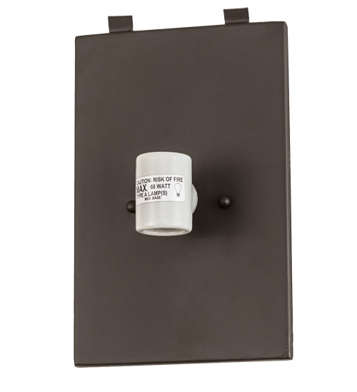 Meyda Lighting Whispering Pines 8" 2-Light Oil Rubbed Bronze Wall Sconce With Silver Mica Shade Glass